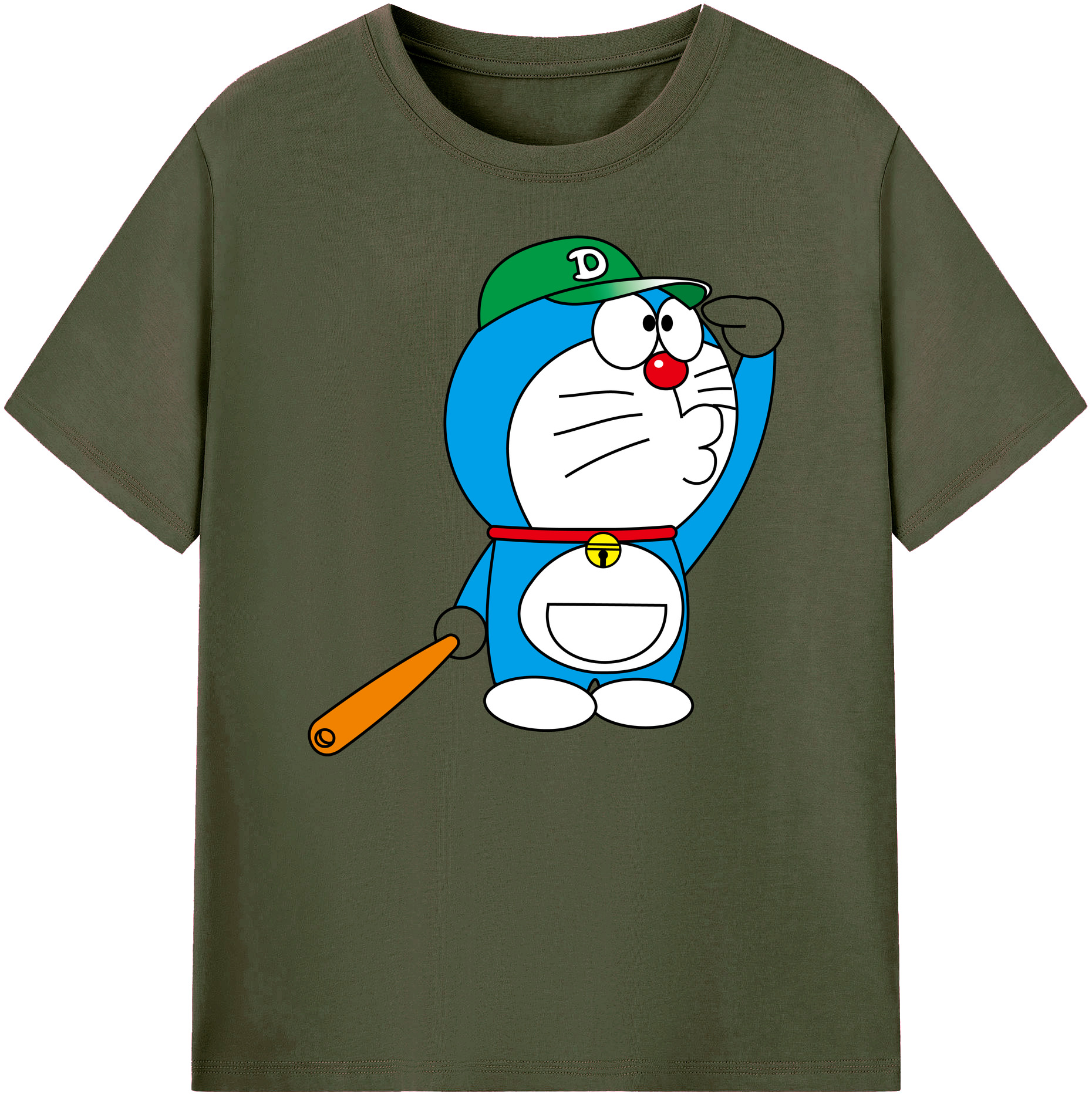 （画像用） ドラえもん Doraemon 綿100％ メンズ半袖Tシャツ｜肌触りやわらか＆通気性